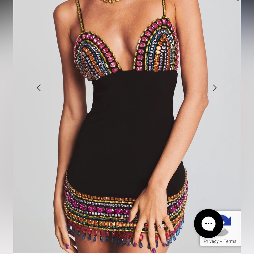 COPY - Retrofete Isadora Embellished dress